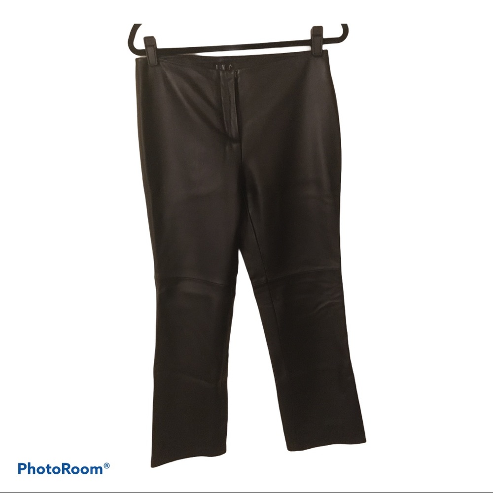 ⭐️INC leather pants black NWOT, Size 10